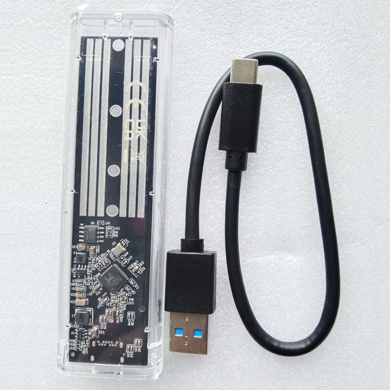 Transparent USB 3.1 M.2 NGFF SSD Enclosure
