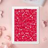 4Pieces Valentine Love Heart Transfer Paper 95x138mm Clay Earrings Water Soluble Transfer Paper for Jewelry Making