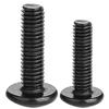 Large Black Flat Head Cross Machine Thread Screw Bolt (M3/M4/M5/M6)