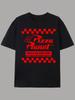 Unisex-T-Shirt mit Pizza-Planet-Muster – Sommerliches Kurzarm-T-Shirt mit Rundhalsausschnitt