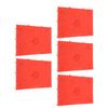 5Pcs Foot Massage Mat TPE Acupressure Walking Toe Plate Massage Pad for Home Outdoor Game Red