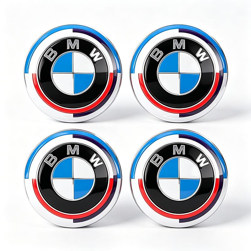 56mm Car Badge Wheel Center Cover Stickers Hub Caps Decal For BMW M Z4 M3 M5 M6 X3 E46 E90 E39 F10 F20 F30 G20 E60 X6 G30 G38 QWAKL1