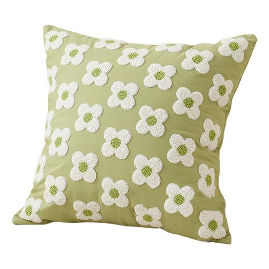 Yousheng Plush Flower Pillow Cover Spring Summer Throw Pillow Case Farmhouse Decor Pillow Case with Hidden Zipper for Sofa Bed Home Decoration