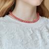 Maxza Fringe Flower Embroidery 7 Sleeve Blouse T shirT ze06qT012na