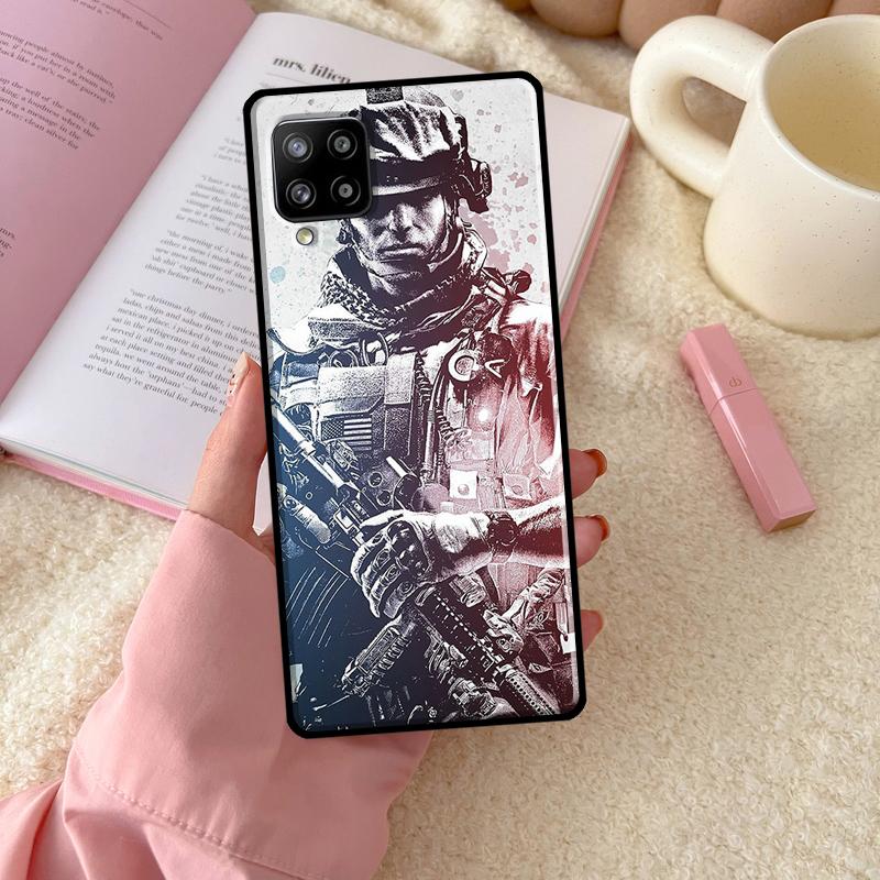 Army Soldier Special Forces For Samsung Galaxy A55 A35 A15 A32 A12 A22 A52 A54 A34 A14 A56 A36 A26 A16 A13 A53 A06 Case
