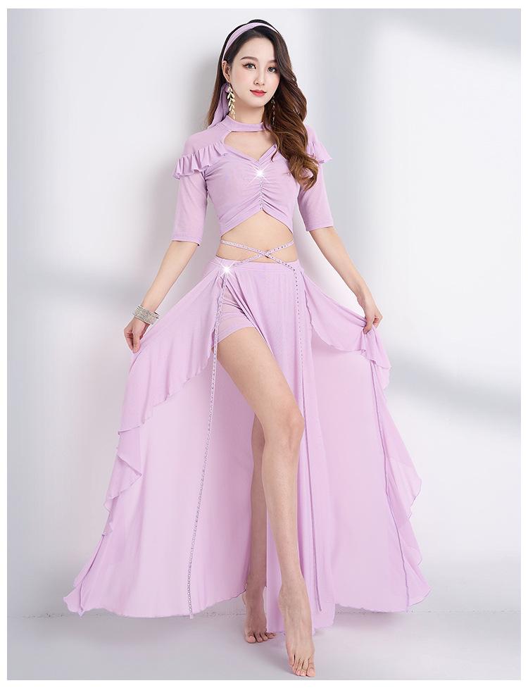 Huayu New Oriental Belly Dance Performance & Practice Costume Set in French Court Style