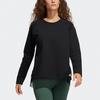 adidas Wangcai Patchwork Yoga Crewneck Sweatshirt Women’s Black GP4688