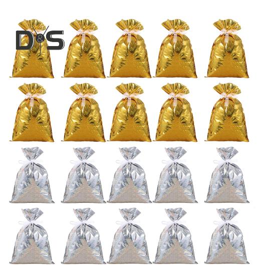 

Рождественский мешок для конфет, праздничный подарочный упаковочный мешок с лентой, многоразовые рождественские подарочные мешочки для подарков, сувениров на вечеринку A