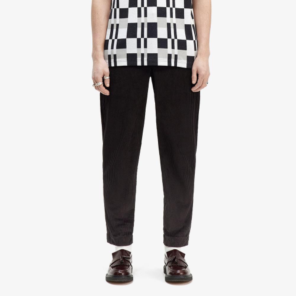 

Fred Perry [sharp] Вельветовые зауженные брюки черного цвета Afpm243t519 102 M