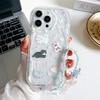 Wrist Chain Phone Case For iPhone 15 14 13 12 11 Pro Max 6 7 8 Plus XS Max XR Cute Cat Star Bead Bracelet Strap Lanyard Cover