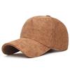 Versatile Adjustable Corduroy Cap Corduroy Solid Color Baseball Cap Sunshade Cap