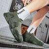 2025 New Men's Solid Color Sneaker Breathable Slip-On Mesh Sneakers Lightweight Outdoor Hiking Shoes Summer Outdoor Casual Wear