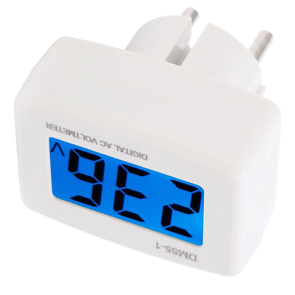 Digital AC Voltage Meter Household Power Energy Voltmeter Ammeter DM55‑1