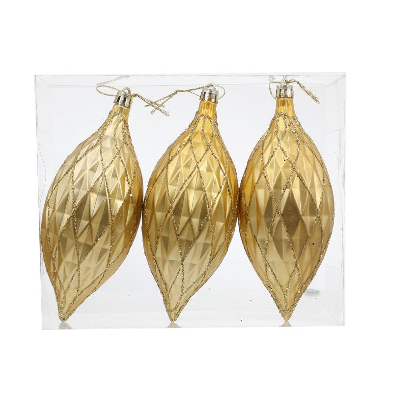 Hand-Painted Flat Candy Christmas Tree Ornament Set