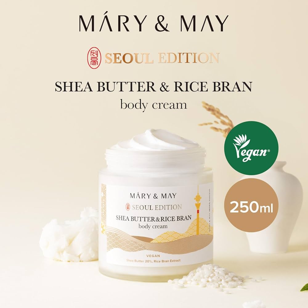 Shea Butter & Rice Bran Body Cream 250ml / 8.45 fl.oz.