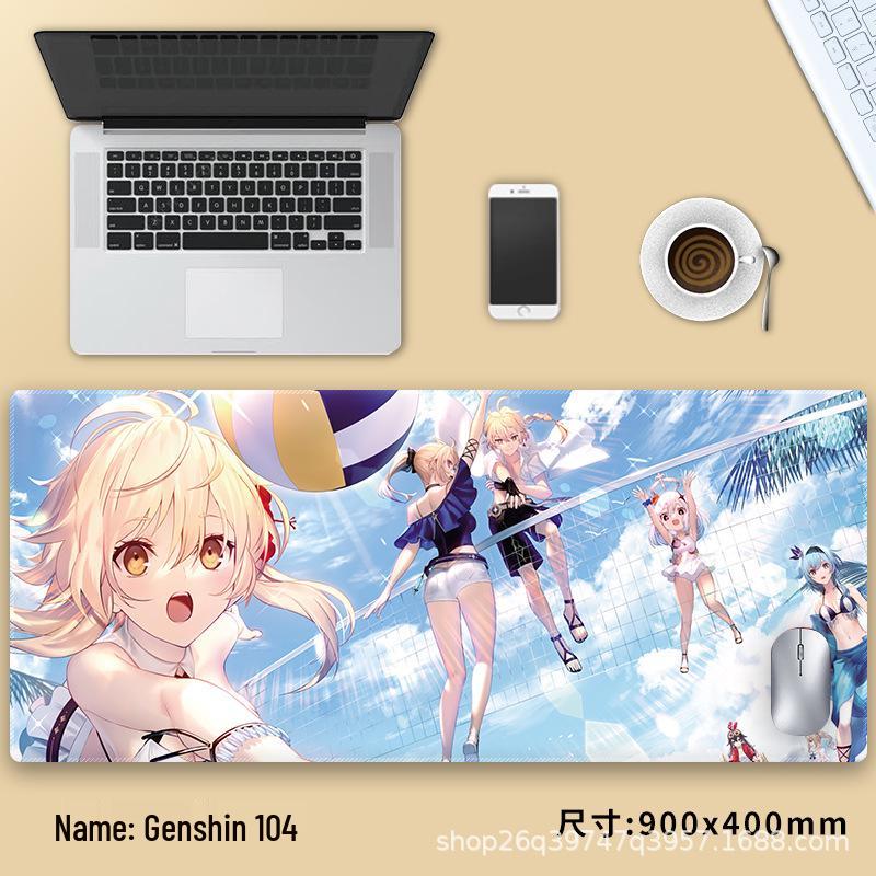 Extra velká podložka pod myš Genshin Impact Venti - Zesílená anime podložka pod klávesnici