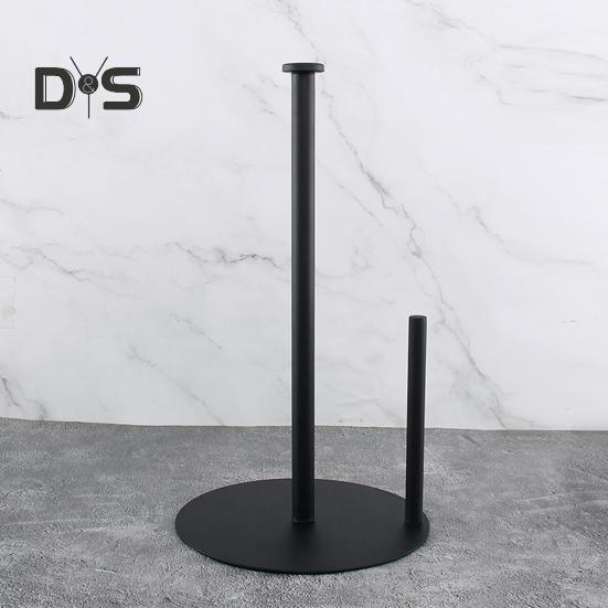 Countertop Paper Towel Holder Tissue Rack with Anti-Slip Weighted Base Sturdy Kitchen Construction Roll Holder Paper Rack