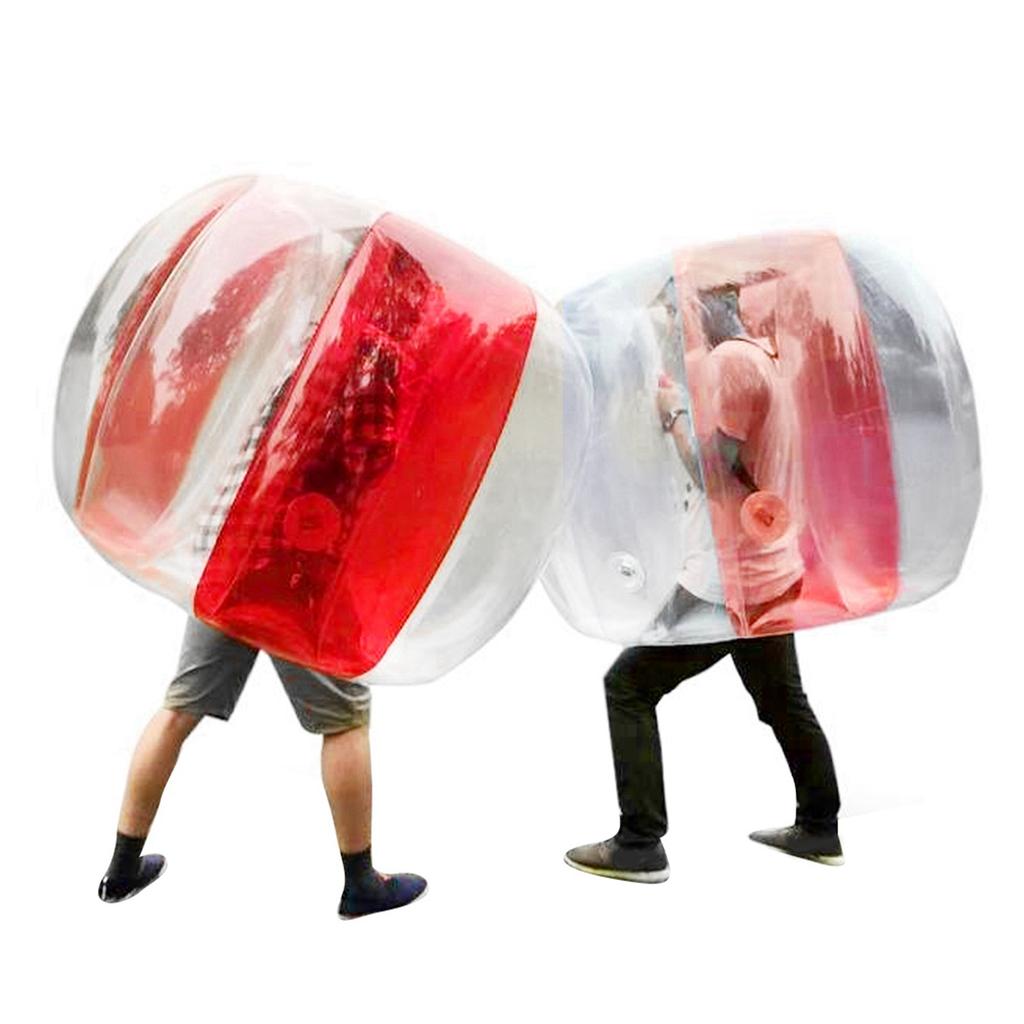 120cm Outdoors Bubble Balls Active Play Soccer Toy for Adult Inflatable Playing SuppliesTransparent