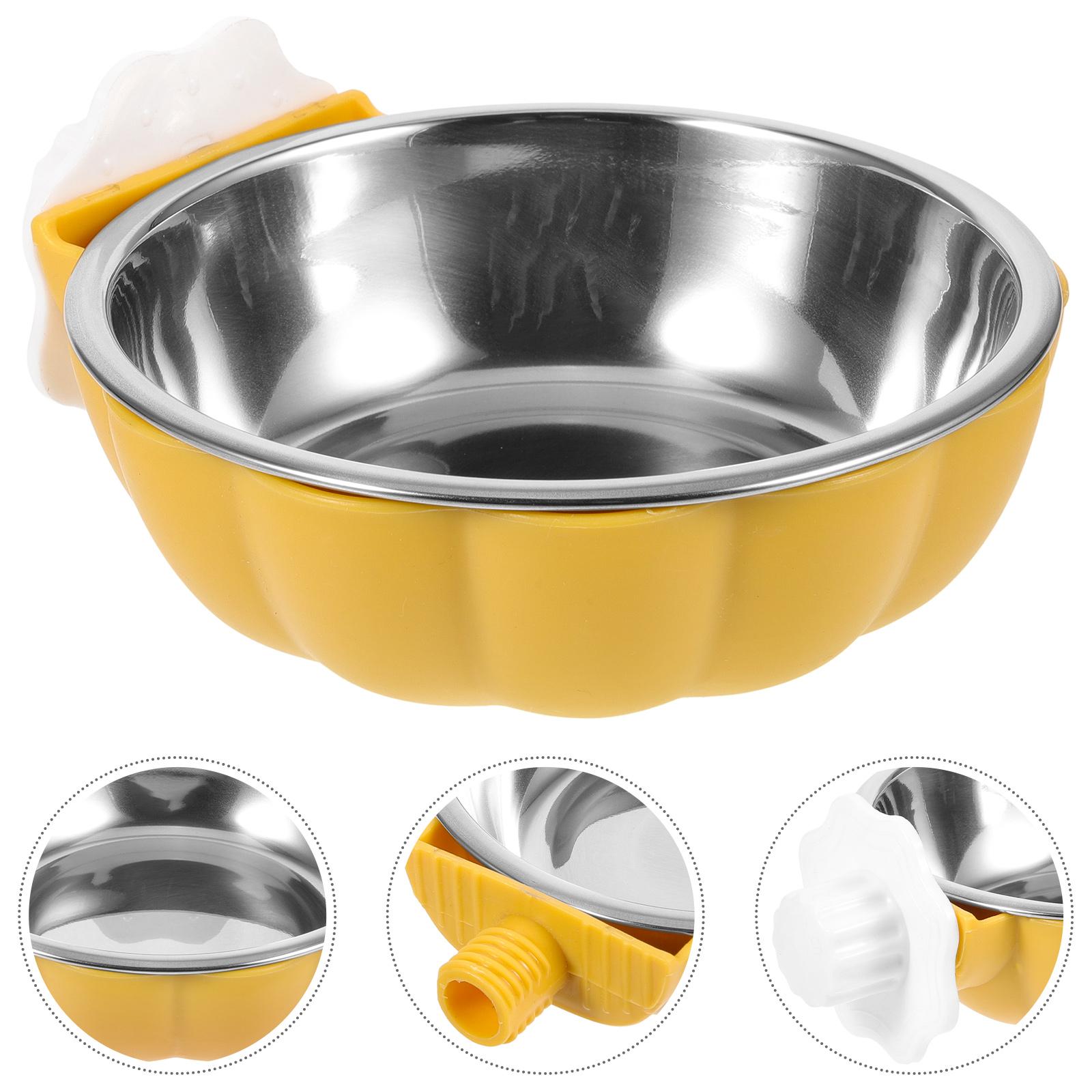 

Подвесная миска для домашних животных, кормушка для кошек, ящик для щенков, миски из нержавеющей стали для собак, большие клетки для собак, пластиковая клетка для воды для кроликов, маленькая 13x11cm