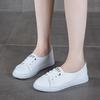 The first layer of cowhide soft-soled little white shoes women's summer new casual shallow mouth single shoes breathable thin sports board shoes