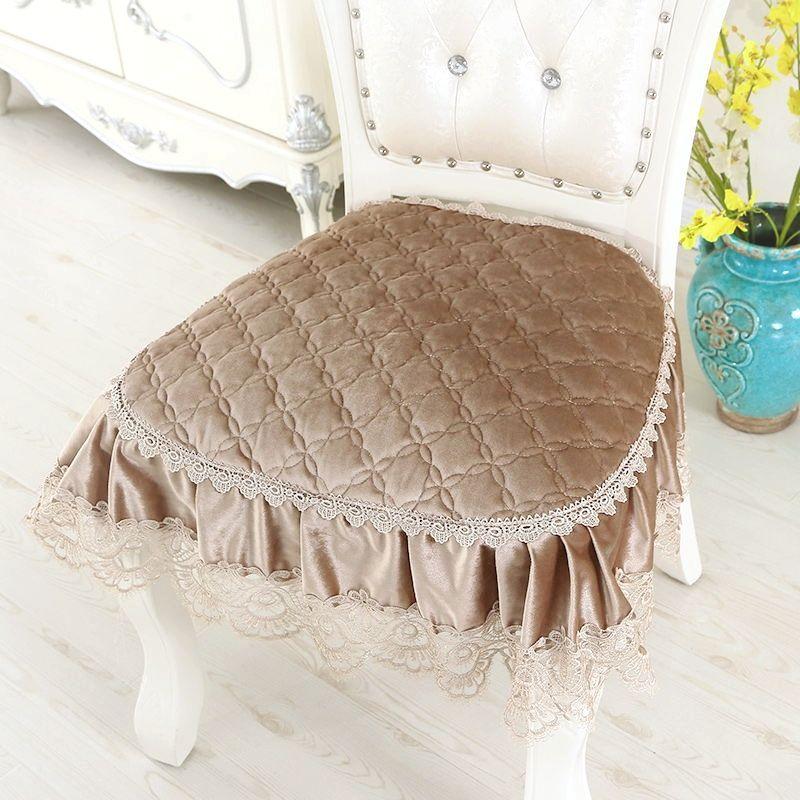 High-End Dining Chair Cushion Cushion All Year Round Fabric Chair Cushion Home Dining Chair Seat Cover Extra Large Chair Cover Stool Cover