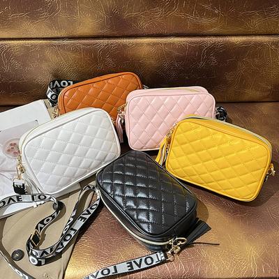 Nová letná módna kockovaná taška Chic Všestranná taška cez rameno na jedno rameno Crossbody Malé balenie