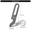 Everyday Carry Gear Miniature Survival Tool For Outdoors Adventure Featuring 5 In 1 Bottle Opener Pry Bar And Keyring