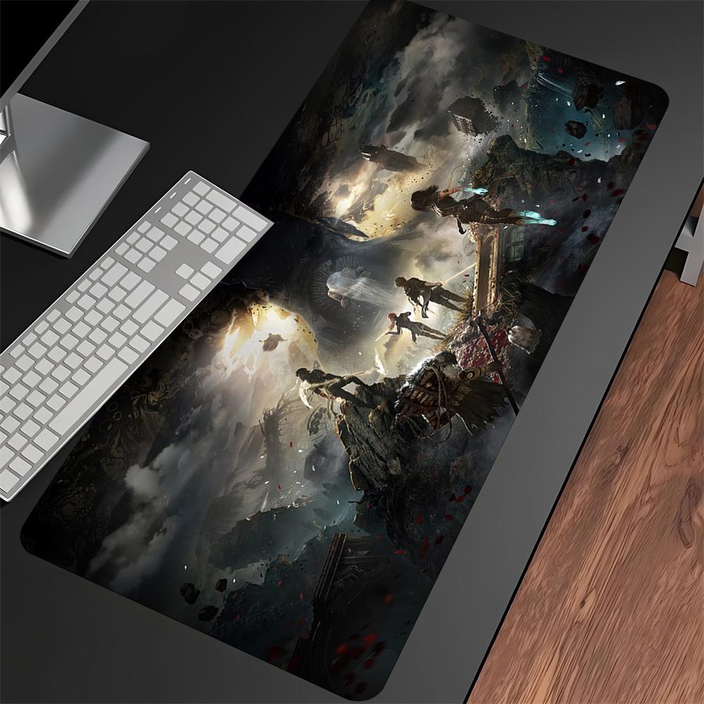 Clair Obscur Expedition 33 Podkładka pod mysz do gry Klawiatura Mysz ścieg Podkładka pod mysz Mata na biurko Akcesoria do gier PC Części XXL 90x40cm