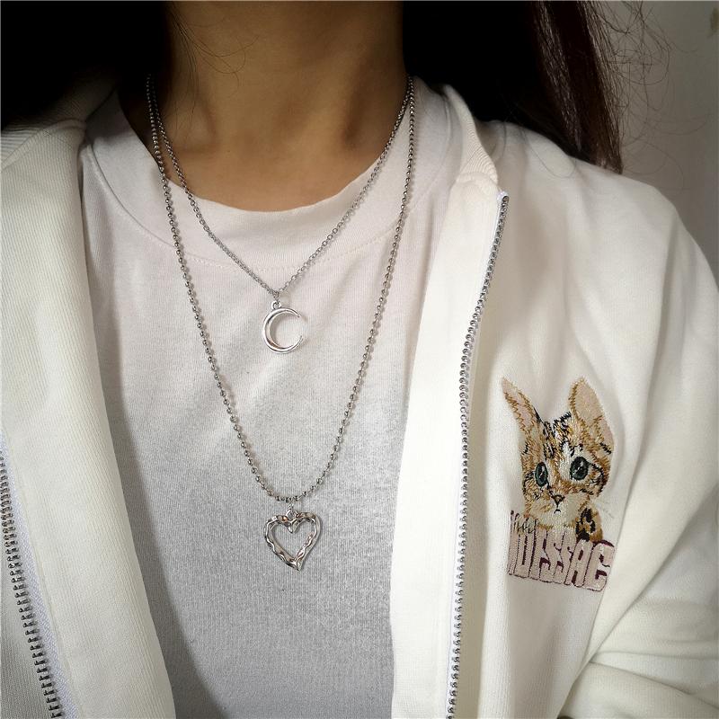 Leopard Print Herz Choker - Vintage Punk Halskette Für Frauen