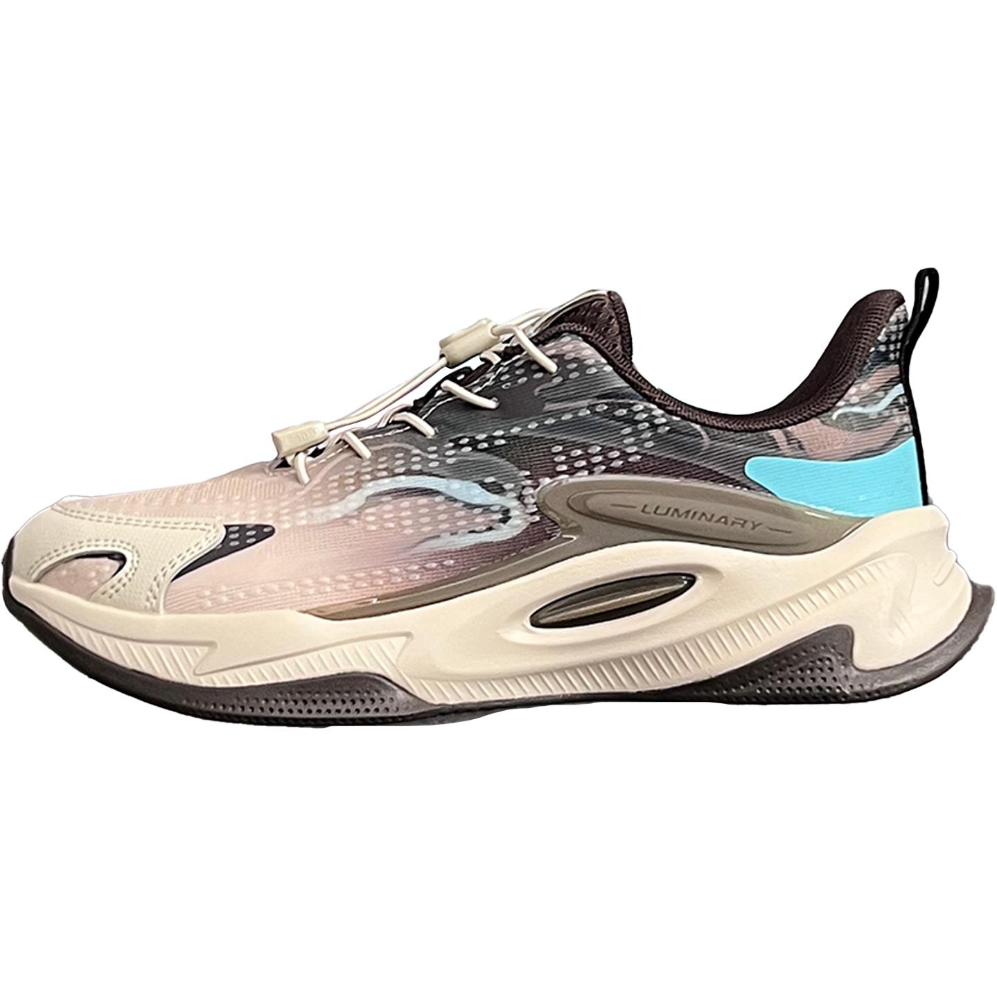 

Li Ning Детские кроссовки Night Elf 5 Удобные Универсальные Амортизирующие Прочные Низкие Повседневные кроссовки Детские Повседневные кроссовки Серо-коричневые YKCV138-5 33