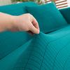 1/2/3/4 Sitzer Unifarbener Sofabezug Vollständige Abdeckung Staubdicht Universeller Bezug Jacquardstoff L-Form Sofabezüge für Wohnzimmer