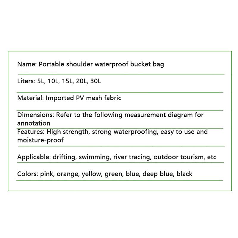 Waterproof Bag Dry Bag For Swimming Diving Bags 10L/15L/20L/30L Floating Bag Sack Dry Bag Backpack For Boating Rafting Fishing