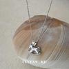Cuiyan S925 Silver Rocking Horse Crushed Ice Necklace - Women's 2025 Light Luxury Clavicle Chain