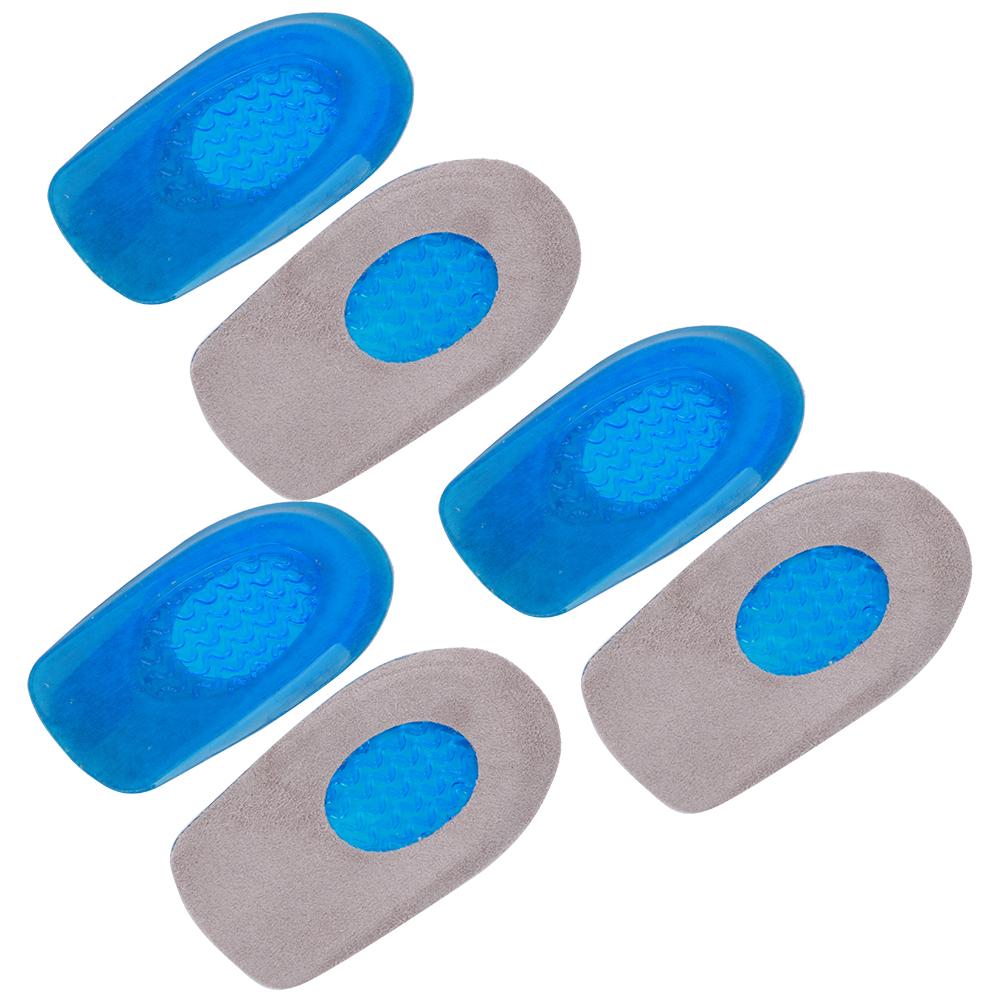 3 Paia Inserti Rialzo Tallone Solette Rialzo Scarpe Cura del Piede Cuscinetto Ammortizzante Antalgico Morbido Silicone Donna TPE Tallone