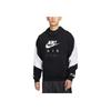 Nike Color Block Hooded Pullover College Style Long Sleeve Sweatshirt Men Sweatshirt Black HJ0274-010