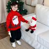 2025 Winter Kinder Roter Rollkragenpullover - Trendiger Weihnachtsstil für Jungen und Mädchen