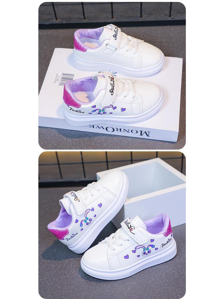 2025 Weiche Sohle Rutschfeste Weiße Laufschuhe für Mädchen - Perfekt für die Grundschule und Sport