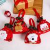 Snowman Santa Claus Storage Bag Candy Bags Christmas Gift Bag Xmas Drawstring Bags Wrapping Pouch