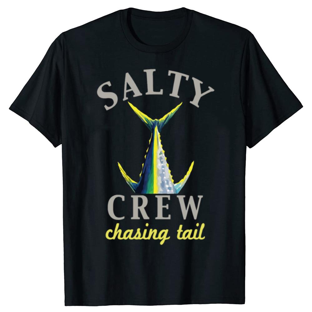 2025 Amazing Tees Male T Shirt Casual Oversized Essential Salty Crew Women Classic Tshirt Men Black T-shirts Graphic Streetwear