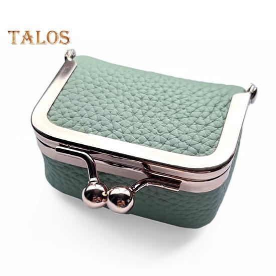 

Кошелек для монет, маленькая сумка для украшений, искусственная кожа, золотая застежка-клипса, серьги, кольца, ожерелье, органайзер, ретро-компактный футляр для украшений зелёный