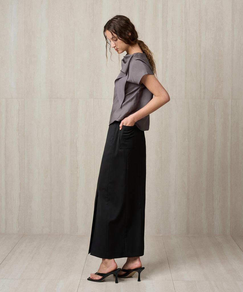 RE RHEE Side Slit Maxi Skit