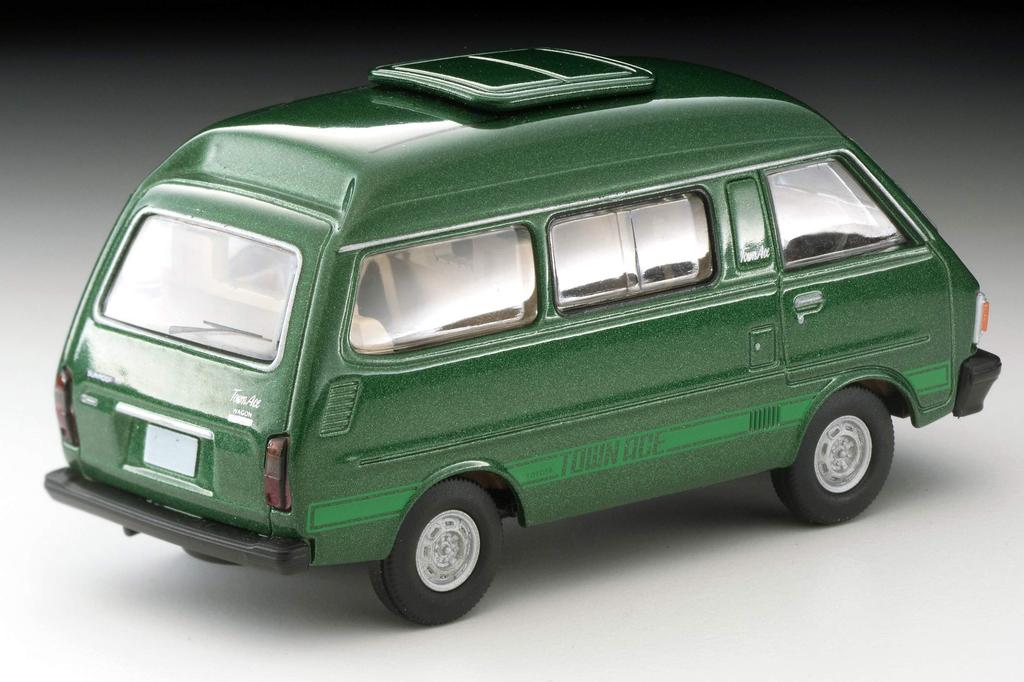 Tomytec Tomica Limited Vintage Neo Maßstab Toyota Town Ace Kombi 1800 Super Extra Modelljahr 1982 Grün Fertigmodell 1/64 LV-N104d