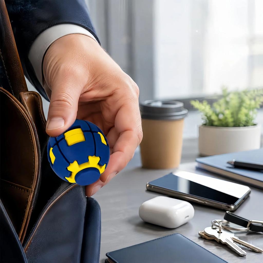 3D Printed Rotating Stress-Relief Gyro Ball, Portable Handheld Spinner Toy, Helps Relieve Anxiety And Improve Focus, Birthday Gift