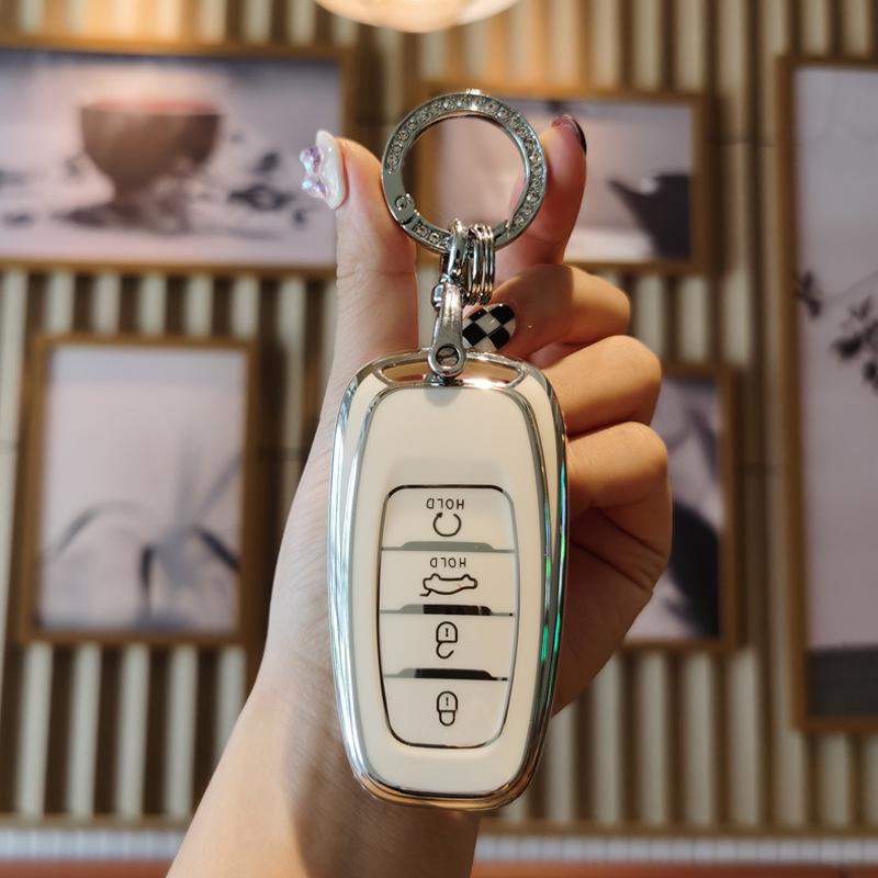 Luxury Hongqi Key Cover for H7, H5, HS5, HS7, H9 - Elegant Key Bag for All Models