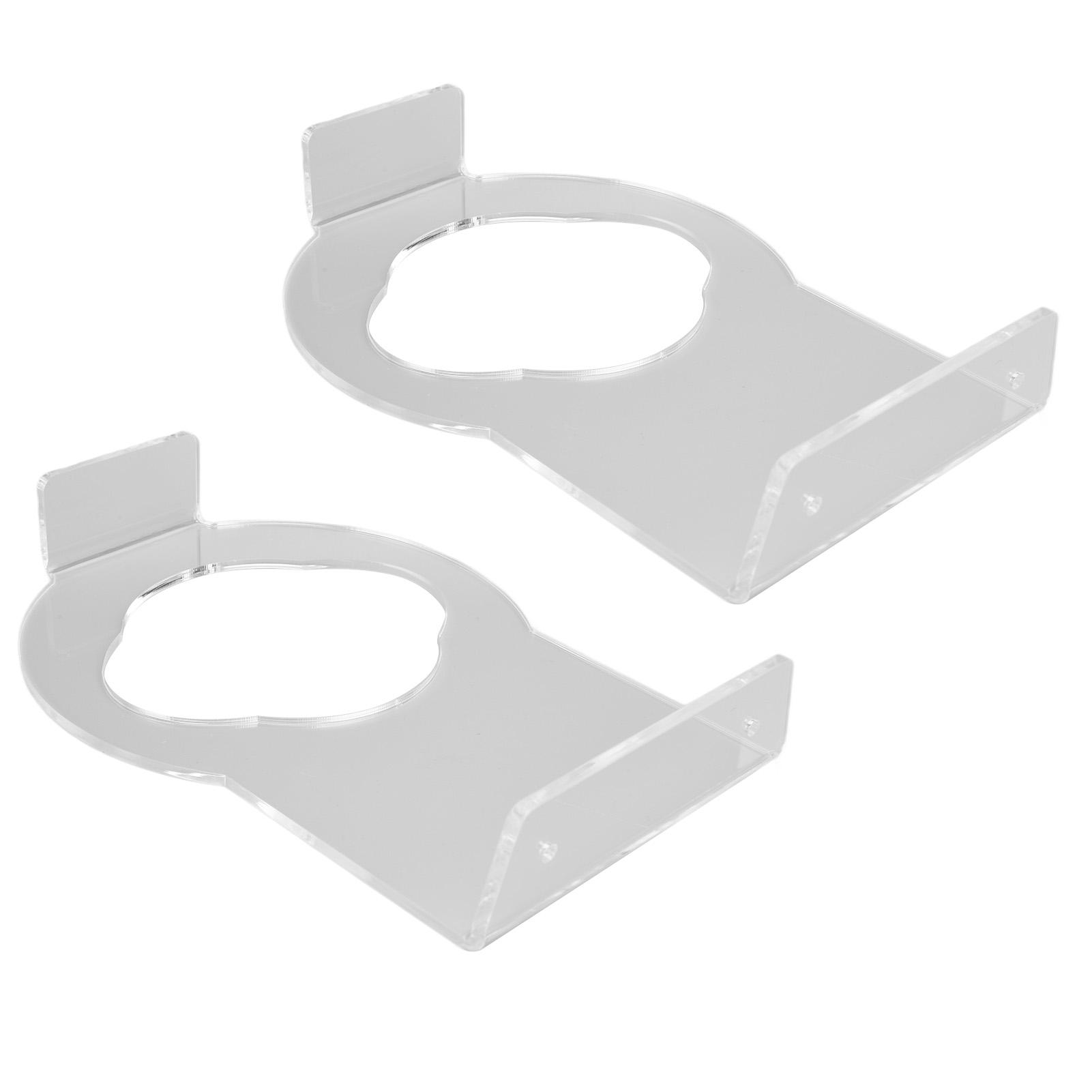 

2Pcs Basketball Rack Acrylic Lightweight Small Stable Ball Wall Mount for Home Shop GymnasiumTransparent