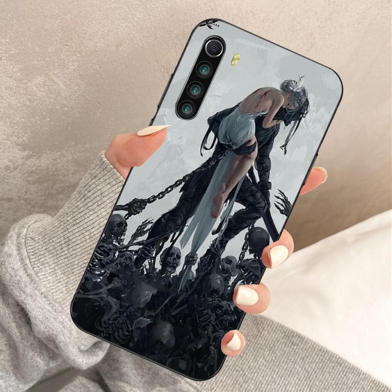 Husa de telefon Ghost Knife pentru Xiaomi Redmi Note 11 10 9T 8 7 Pro Redmi 10 9 9A 9C 8 7 6 Husă neagră moale pentru telefon