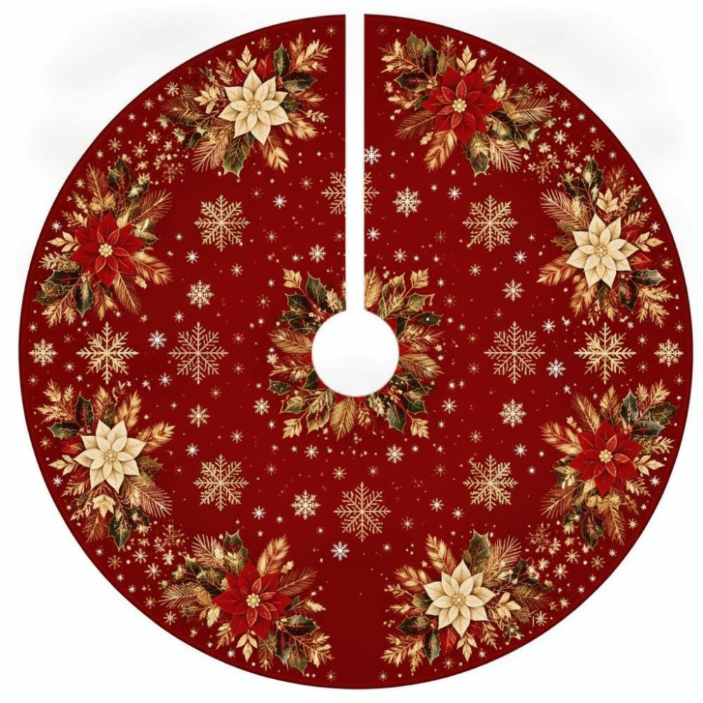 Snowman Christmas Tree Skirt Santa Claus Christmas Decorations Xmas Tree Foot Cover Christmas