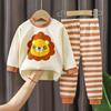 Children's Underwear Sets - Long-sleeved And Long-pants Sets For Boys, Girls' Pure Cotton Pajama Sets In 2-piece Sets