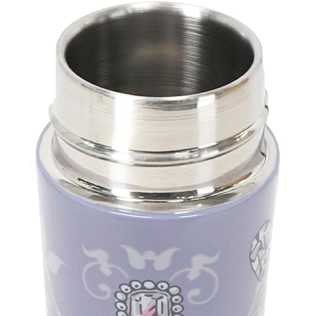 JILL STUART Mini Stainless Steel Bottle 09302004, Women's, Jewelry Pattern, 09302004B, Gray [B], Approx. 4.5cm W x 14.5cm H