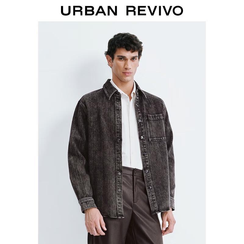 UR Men s Retro Oversized Cotton Denim Shirt L
